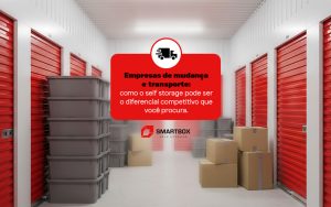 Imagem de um self storage que pode ser utilizado por uma empresa de transporte e mudança.