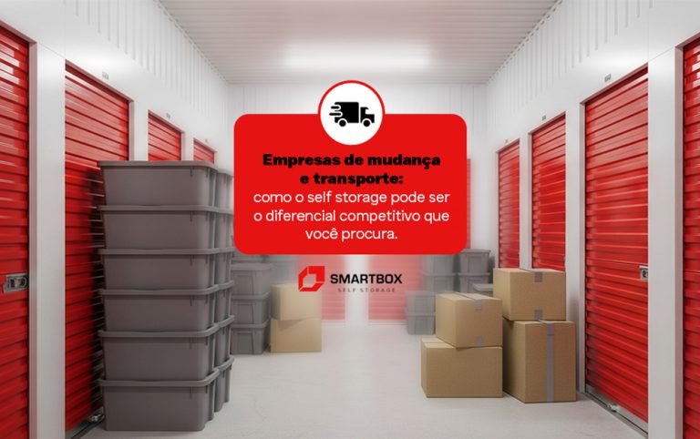 Imagem de um self storage que pode ser utilizado por uma empresa de transporte e mudança.